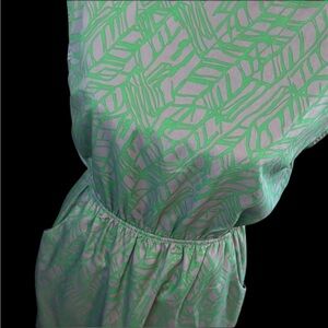 Green & silver dress